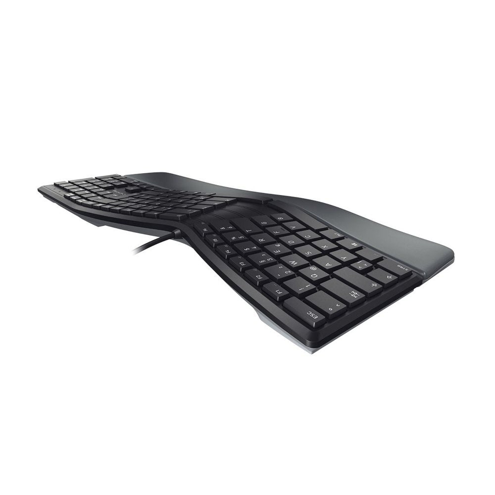 CHERRY KC 4500 Ergo | Toetsenbord | USB | QWERTY (US Engels) | Zwart