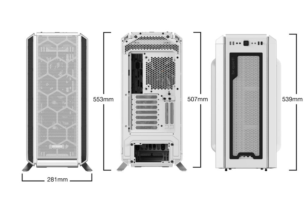 be quiet! Silent Base 802 | Midi Tower Case | Wit
