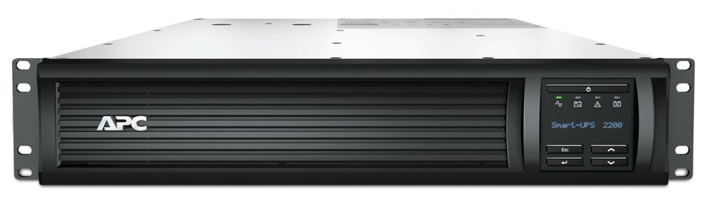 APC Smart-UPS SMT2200RMI2UNC | 2200 VA / 1980 W | 2U Rackmount | 8x IEC C13 & 2x IEC C19 Stopcontacten | Zuivere Sinusgolf | 