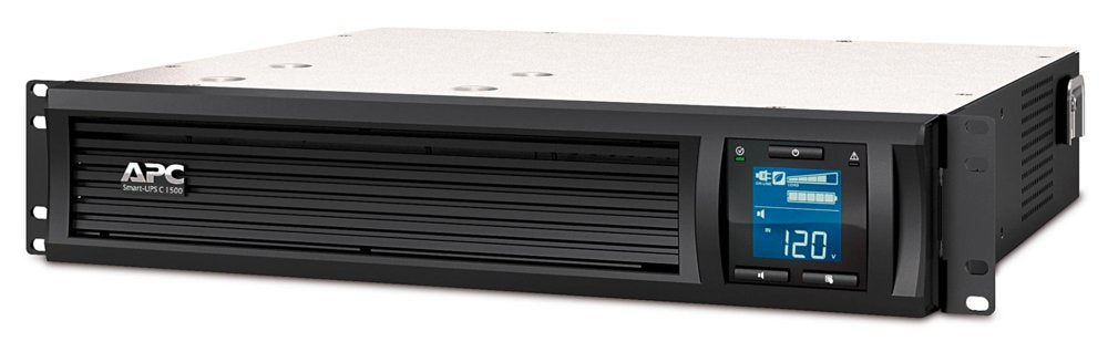 APC Smart-UPS C SMC1500I-2UC | 1500 VA / 900 W | 2U Rackmount | 4x IEC C13 Stopcontacten | Zuivere Sinusgolf | AVR Spanningsr