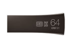 Samsung Bar Plus | 64GB USB-A 3.2 Flash Drive | tot 300 MB/s lezen | Titanium