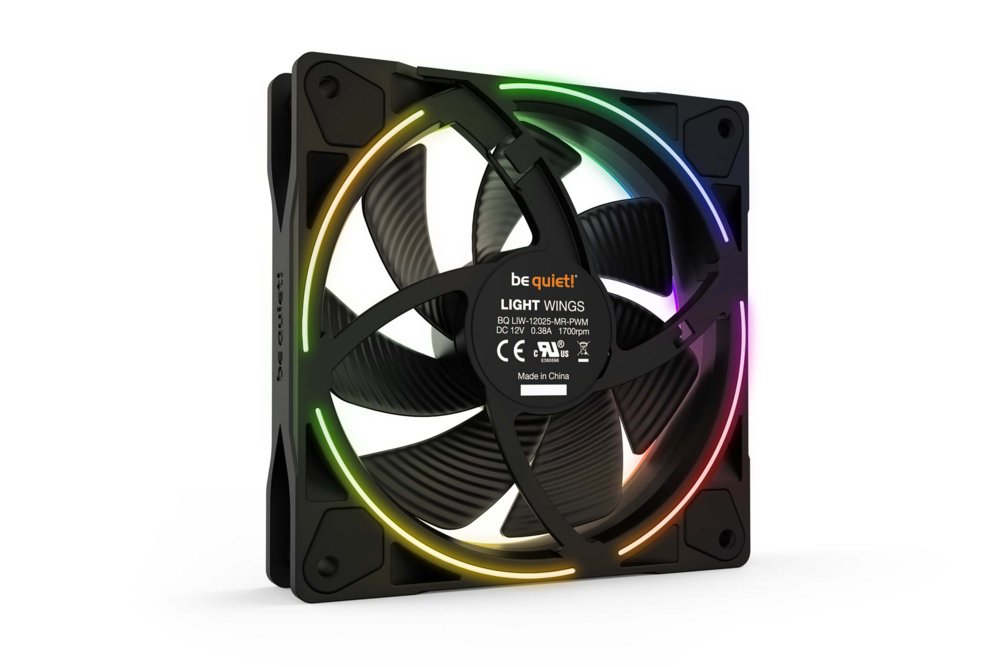 be quiet! Light Wings | 120mm PWM Behuizingsventilator | Zwart | 3 Stuks