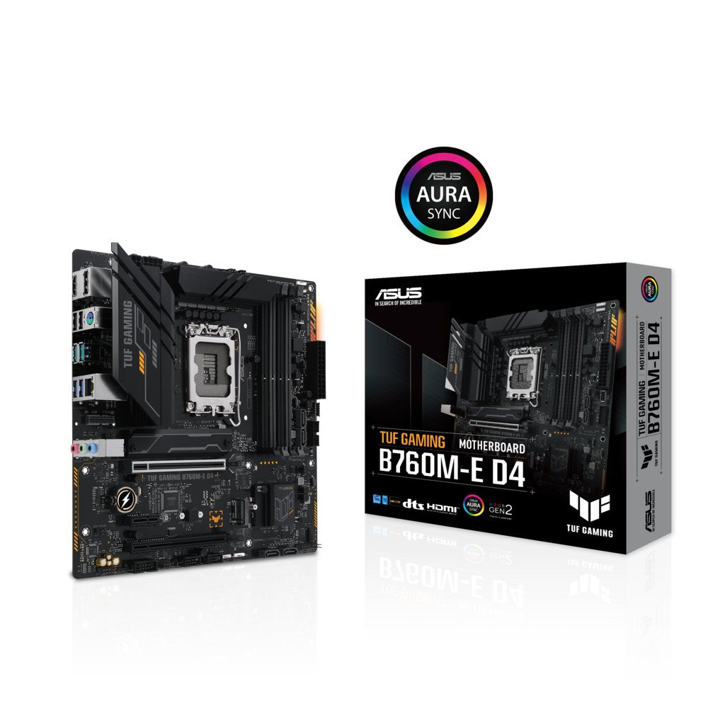 ASUS TUF GAMING B760M-E D4 | Socket LGA 1700 | Intel B760 | 4xDDR4 | Micro-ATX | Moederbord
