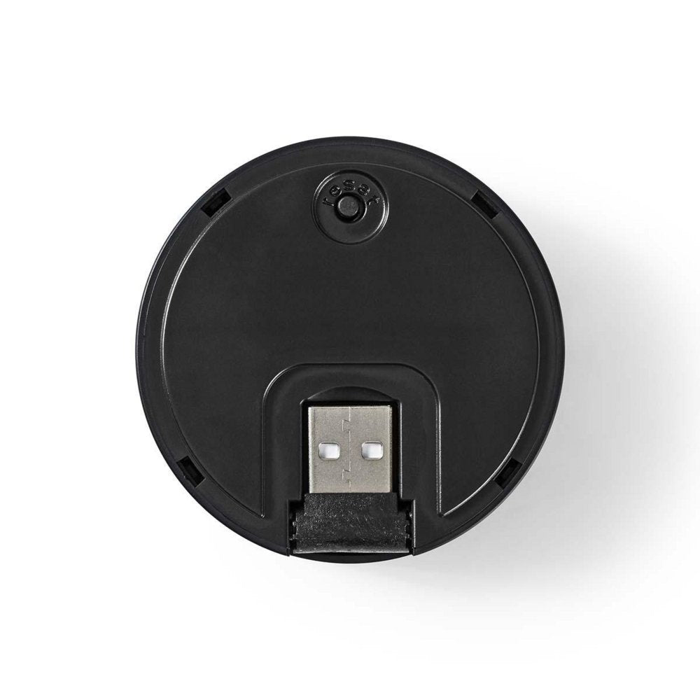 Nedis WIFICDPC10BK | Draadloze deurbelontvanger | USB-gevoed | 433 MHz | 80 dB | Zwart