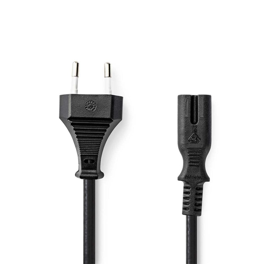 Nedis CEGL11040BK20 | Elektriciteitssnoer | 2 m | Netstekker Type C naar IEC C7 | Zwart