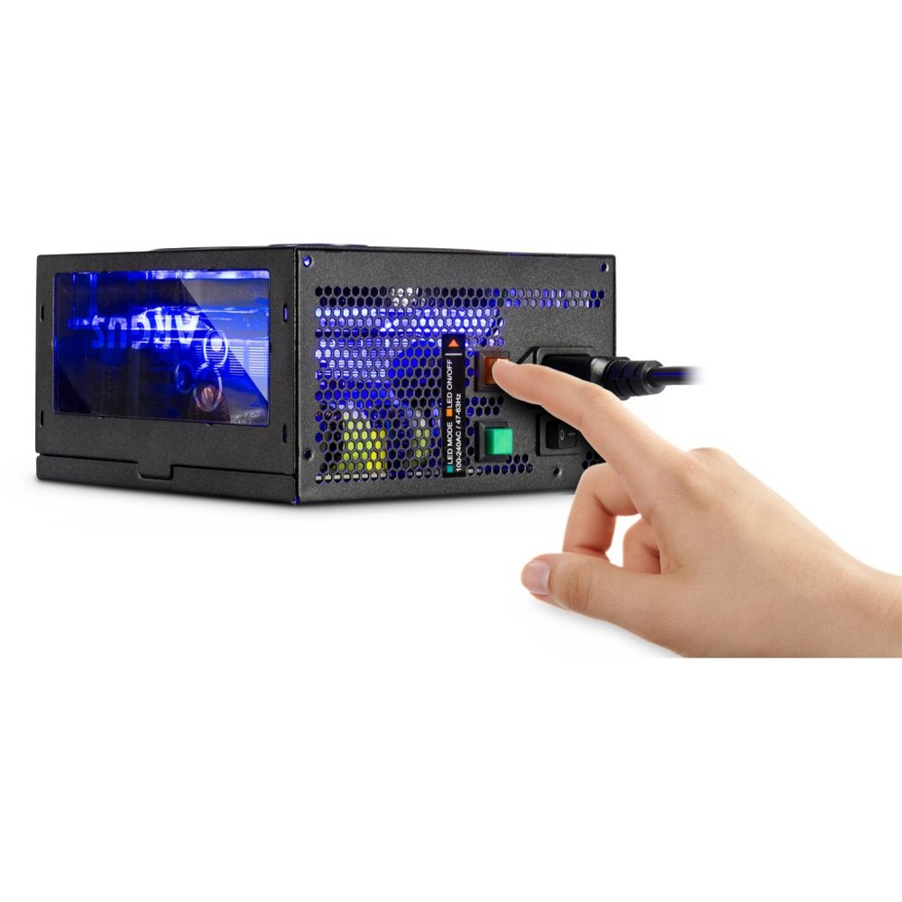 Inter-Tech Argus RGB-500W II | 500 Watt Bronze ATX PSU | Power Supply | Voeding