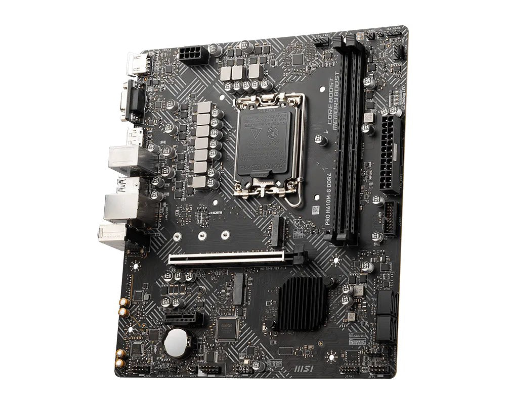 MSI PRO H610M-G DDR4 | Intel H610 | LGA 1700 | 2x DDR4 | Micro-ATX Moederbord