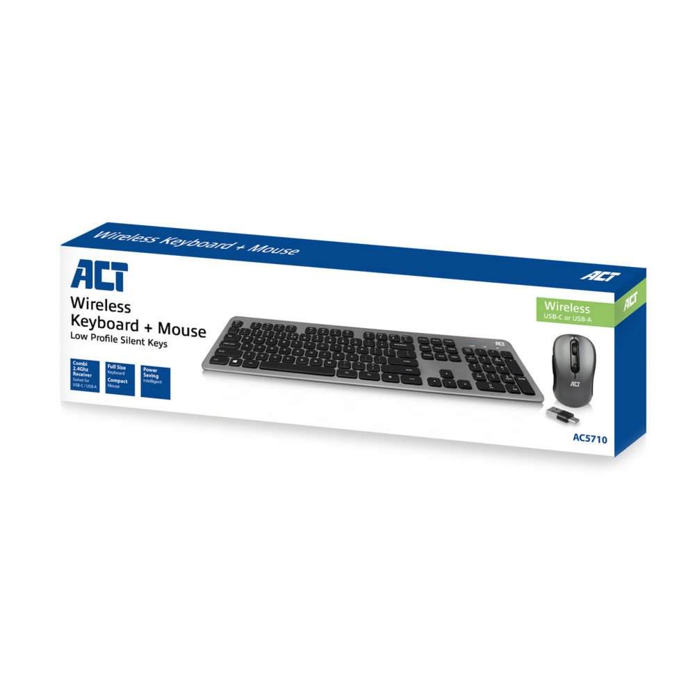 ACT AC5710 | Draadloze Muis en Toetsenbordcombo | QWERTY
