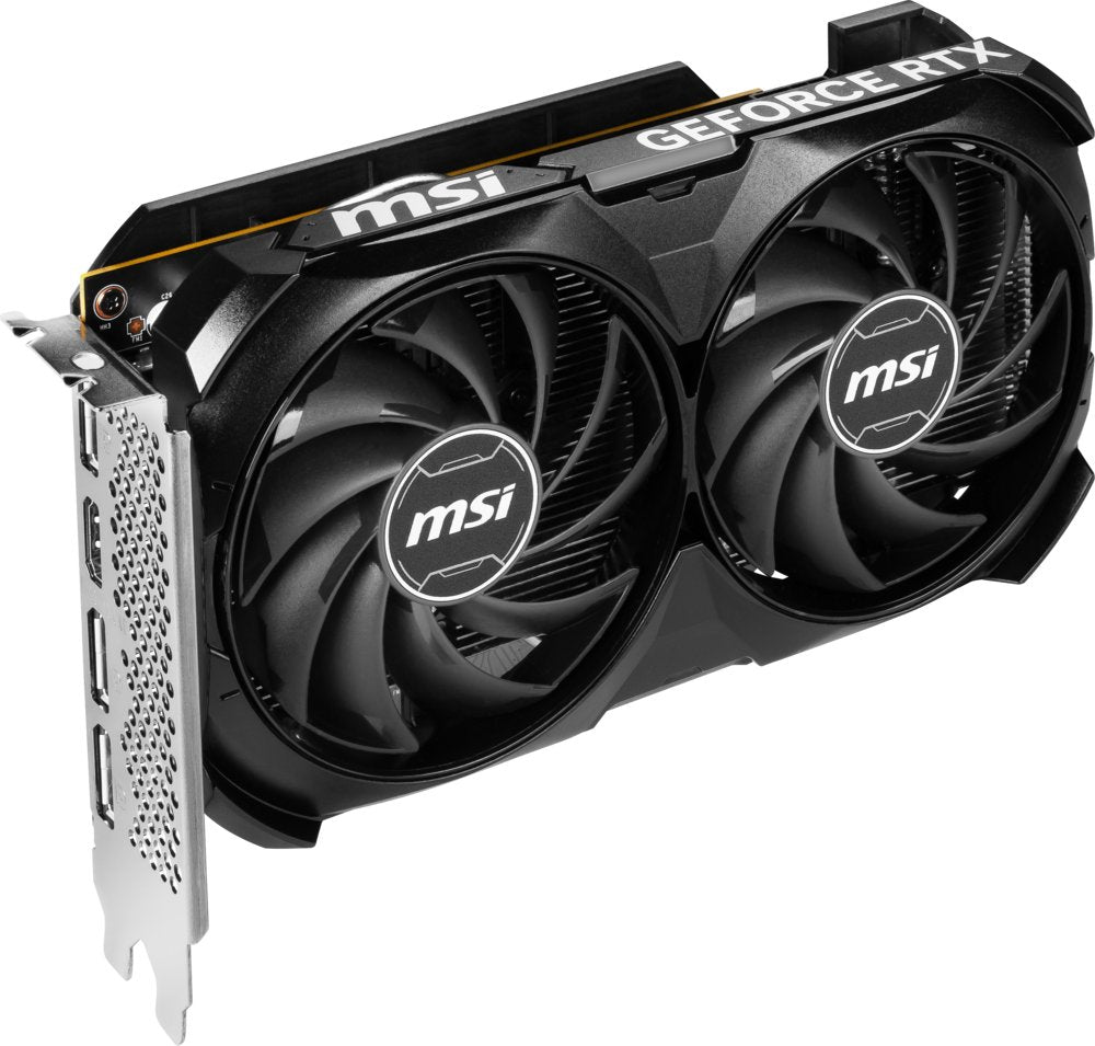 MSI GeForce RTX 4060 Ventus 2X Black OC | 8GB GDDR6 VRAM | Videokaart | GPU | Nvidia