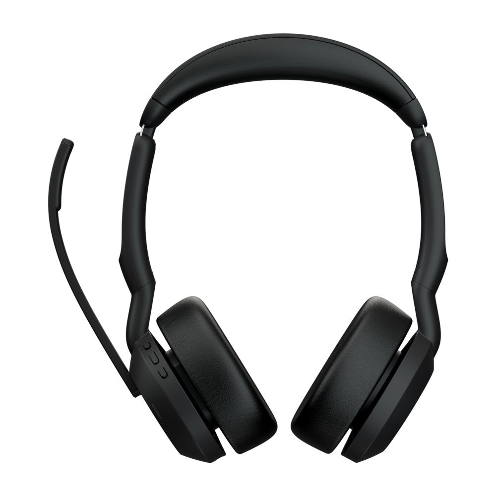 Jabra Evolve2 55 MS Stereo | Bluetooth & USB-A Headset | Met Oplaadhouder | Zwart | Voor Kantoor & Callcenter