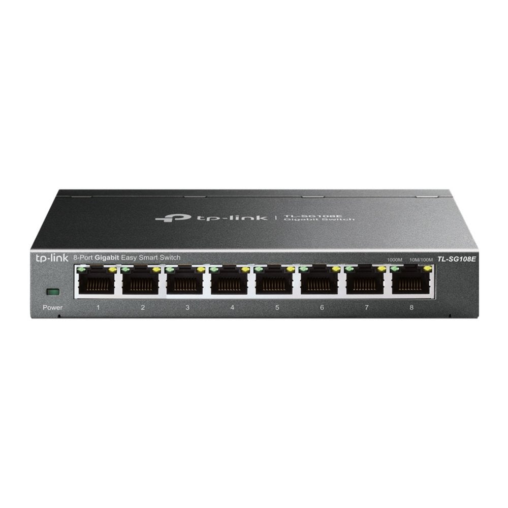 TP-Link TL-SG108E | Managed L2 Switch | 8 Poorten | Gigabit Ethernet (10/100/1000 Mbps)