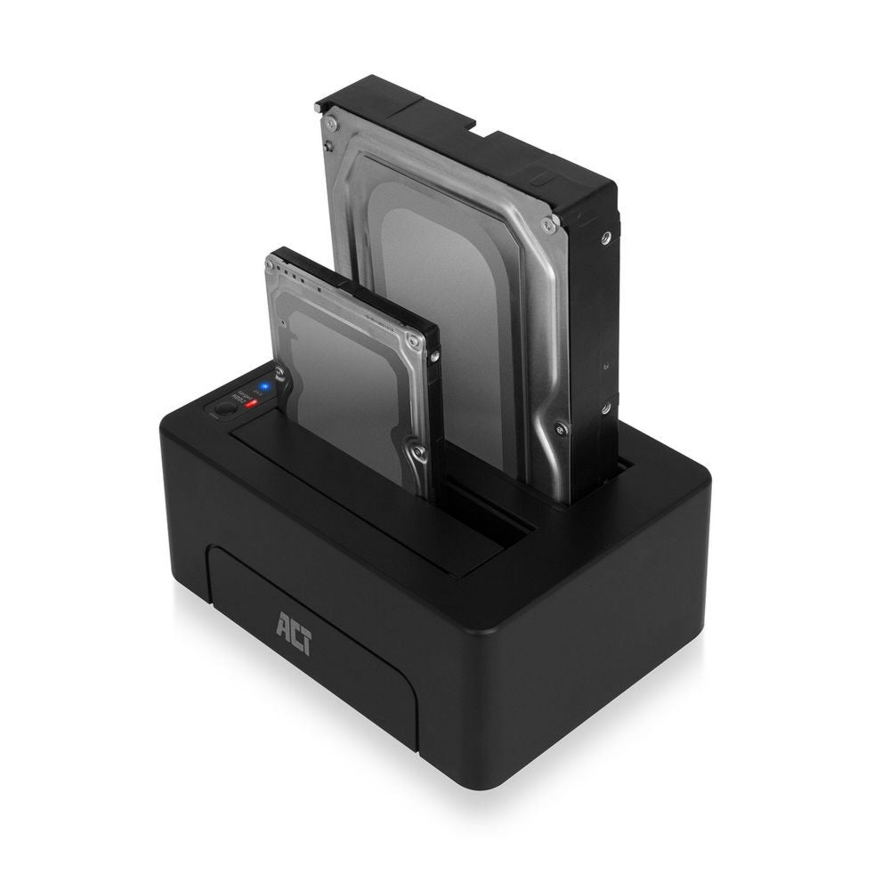 ACT AC1504 | Dual SATA Docking Station | 2,5" & 3,5" HDD/SSD | USB 3.2 Gen1 (5 Gbps)
