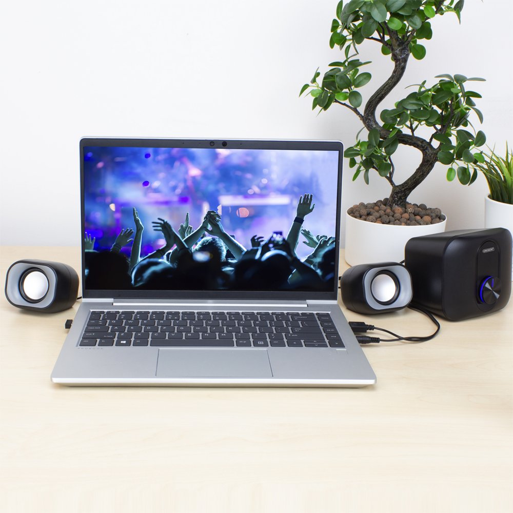 Eminent EM3515 | 2.1 Luidsprekerset | Heldere Geluidskwaliteit | 40W RMS