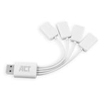 ACT AC6210 | Interface Hub | USB 3.2 Gen 1 (3.1 Gen 1) Type-A | 480 Mbit/s | Wit