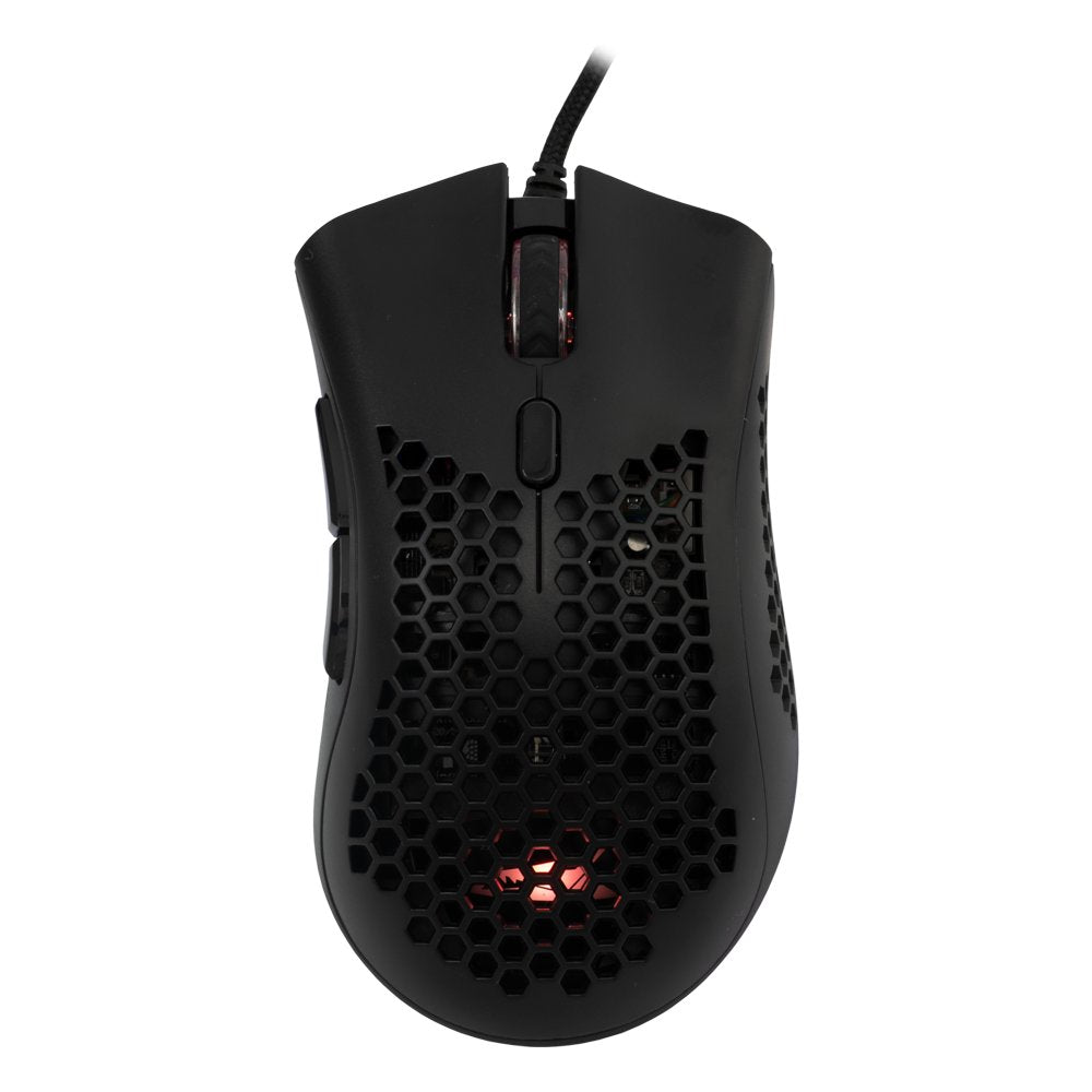 Baracuda CORAL RGB | Bedrade Gaming Muis | USB-A | 12800 DPI | Zwart