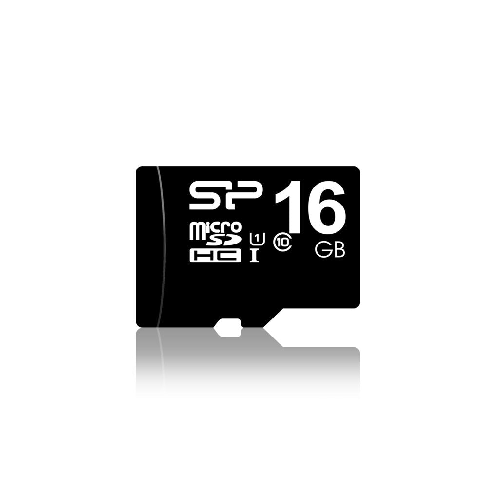 Silicon Power Elite | MicroSDHC | 16GB | Class 10 | UHS-I U1 | Inclusief SD-adapter | Zwart