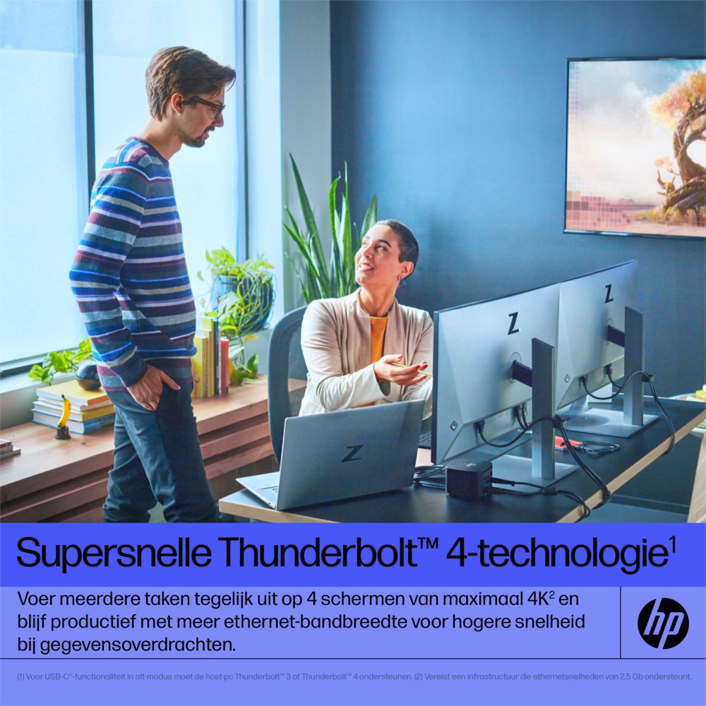 HP G4 Docking Station | Thunderbolt 280W | Zwart