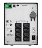APC Smart-UPS SMC1500IC | 1500 VA / 900 W | Zuivere Sinusgolf-uitgang (netstroomkwaliteit) | 8x IEC | AVR | LCD | SmartConnec
