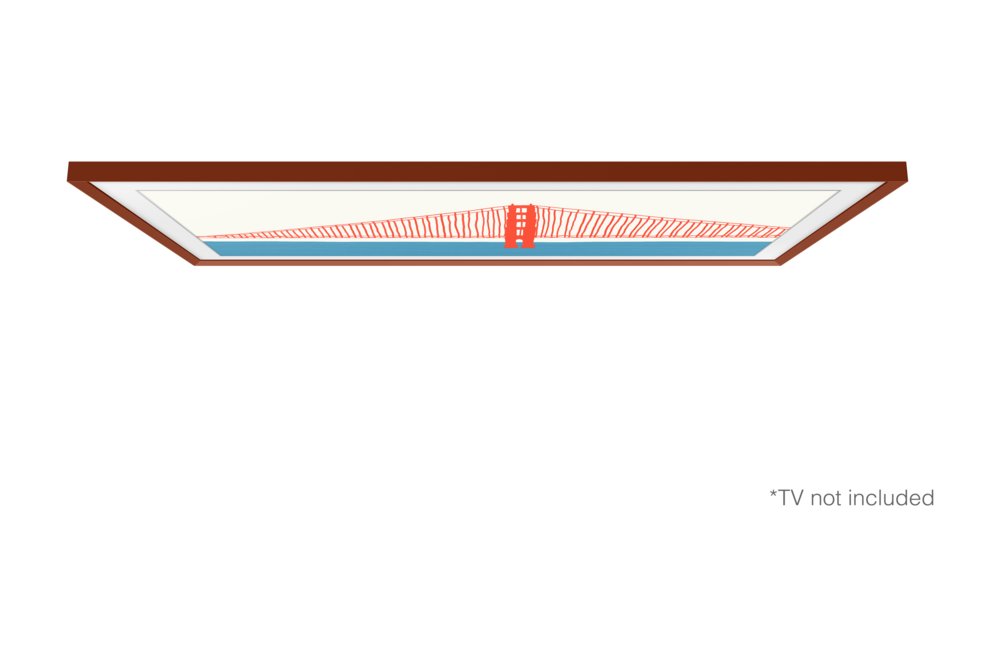 Samsung Lijst voor 55'' Samsung the Frame TV - Terracotta