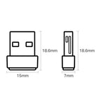 TP-Link Archer T2U Nano | Wi-Fi 5 USB Adapter | Dual-band (2,4 GHz / 5 GHz) | 600 Mbps | USB 2.0