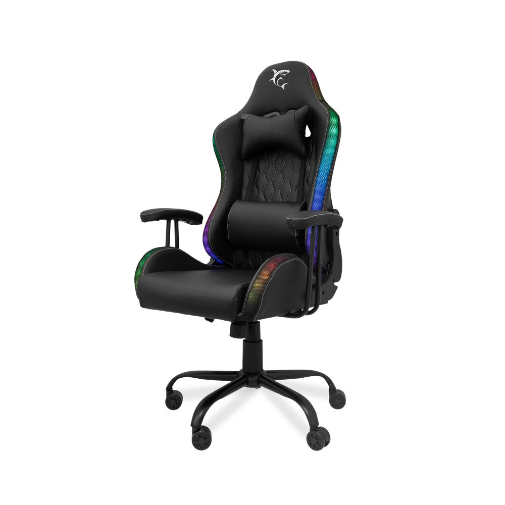 White Shark INDIANAPOLIS | Gamestoel met RGB-verlichting | Belastbaar tot 120 kg