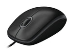 Logitech B100 | Bedrade Muis | Links- en Rechtshandig | USB-A | 800 DPI | Zwart