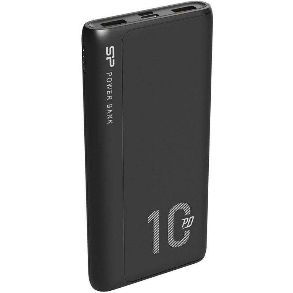 Silicon Power QP15 10000mAh Power Bank | Lithium-Polymeer | Zwart