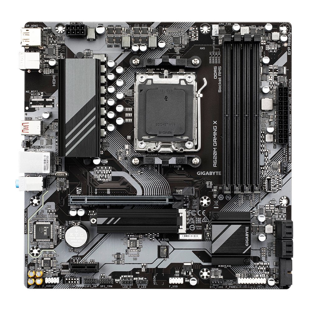 Gigabyte A620M GAMING X | Socket AM5 | AMD A620 | 4xDDR5 | Micro-ATX | Moederbord