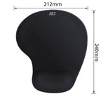 ACT AC8010 | Ergonomische Muismat | Zwart