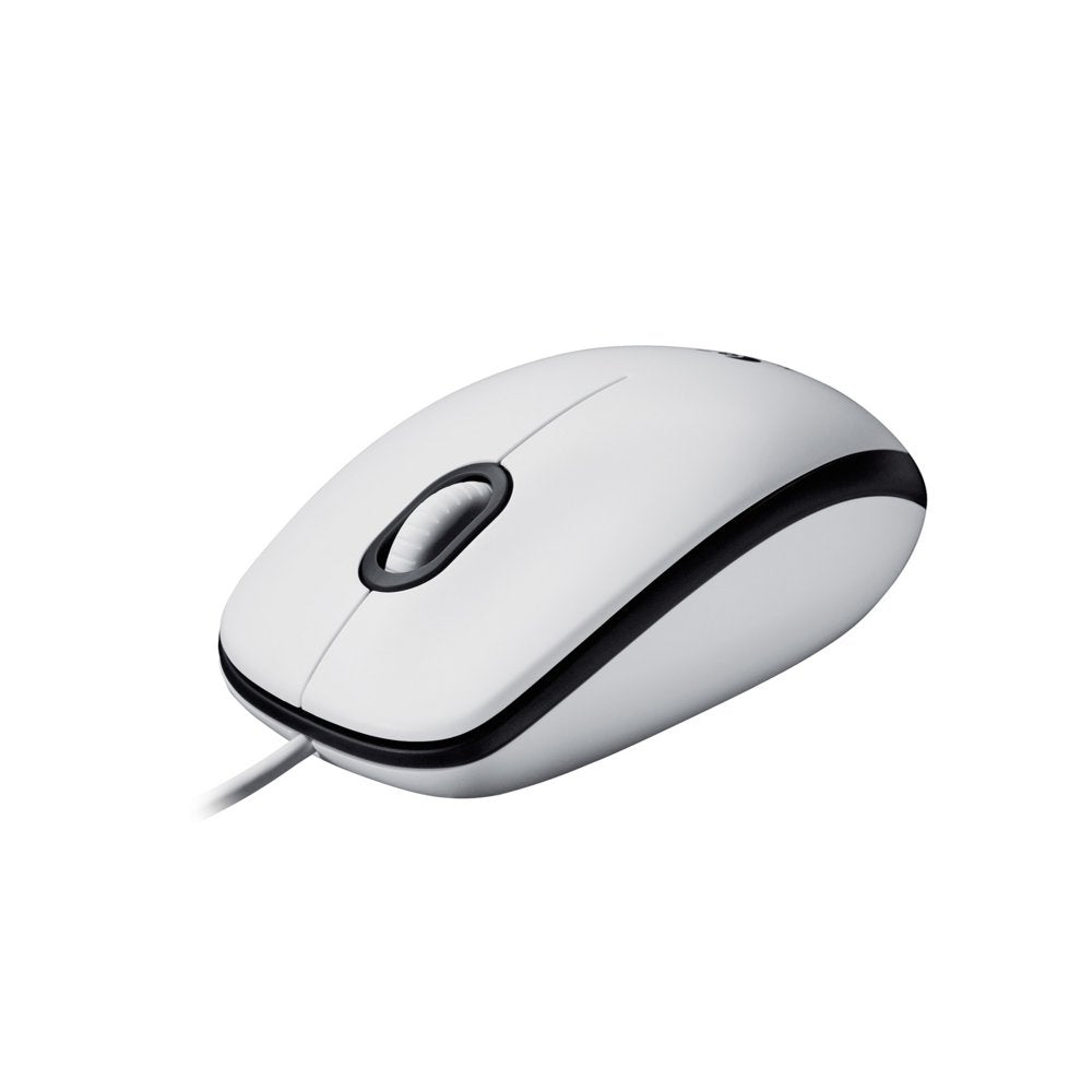 Logitech M100 | Bekabelde Muis | Links- en Rechtshandig | USB-A | 1000 DPI | Wit