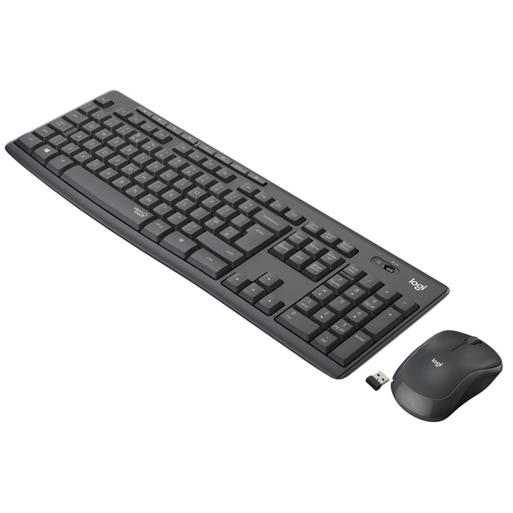 Logitech MK295 Silent | Draadloze Muis-en-Toetsenbordcombo | USB-ontvanger | QWERTY | Zwart