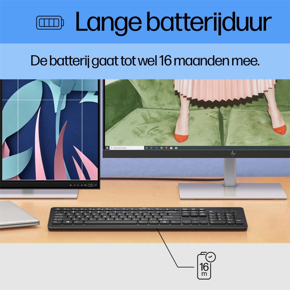 HP 230 | Draadloos Toetsenbord | met USB-A ontvanger | Zwart