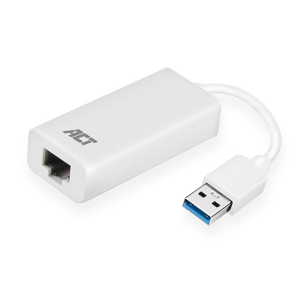 ACT AC4410 | USB 3.2 Gen1 Gigabit Ethernet Adapter | 1000 Mbps | Wit