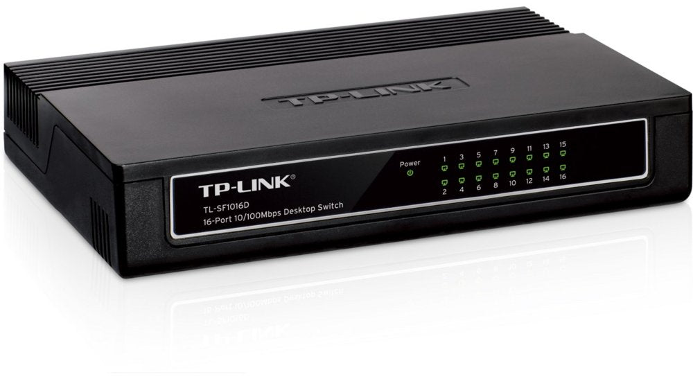 TP-LINK TL-SF1016D | Unmanaged Fast Ethernet Switch | 16 Poorten