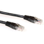 ACT netwerkkabel | Patchkabel | Cat6 | U/UTP (UTP) | 1 m | Zwart | RJ45 connectoren