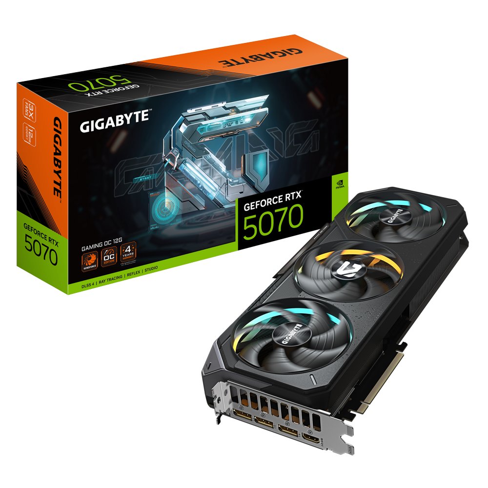 GIGABYTE GeForce RTX 5070 GAMING OC | 12GB GDDR7 | DLSS 4 | Videokaart | Nvidia GPU