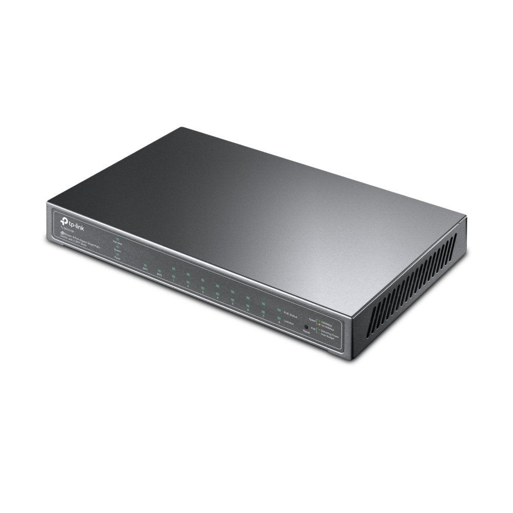 TP-Link TL-SG2210P | Managed Smart Switch | 10 Poorten | Gigabit Ethernet (10/100/1000 Mbps) | 8x PoE+