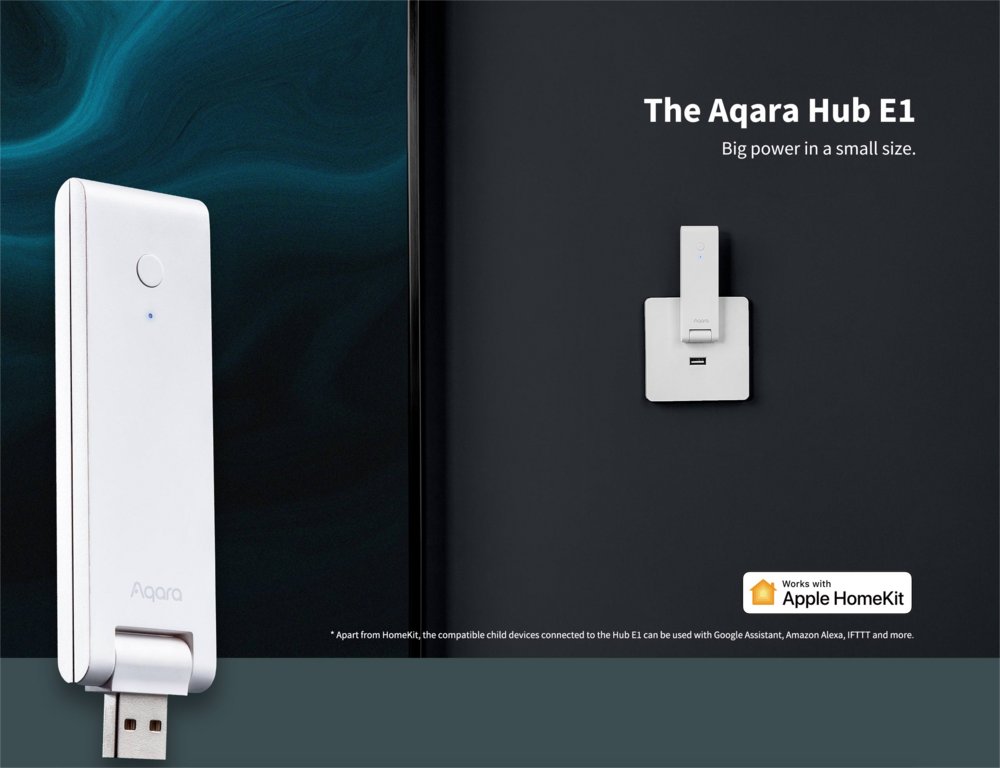 Aqara Hub E1 | Zigbee 3.0 Gateway | USB-A | Ondersteunt tot 128 apparaten | WiFi-repeaterfunctie | Wit