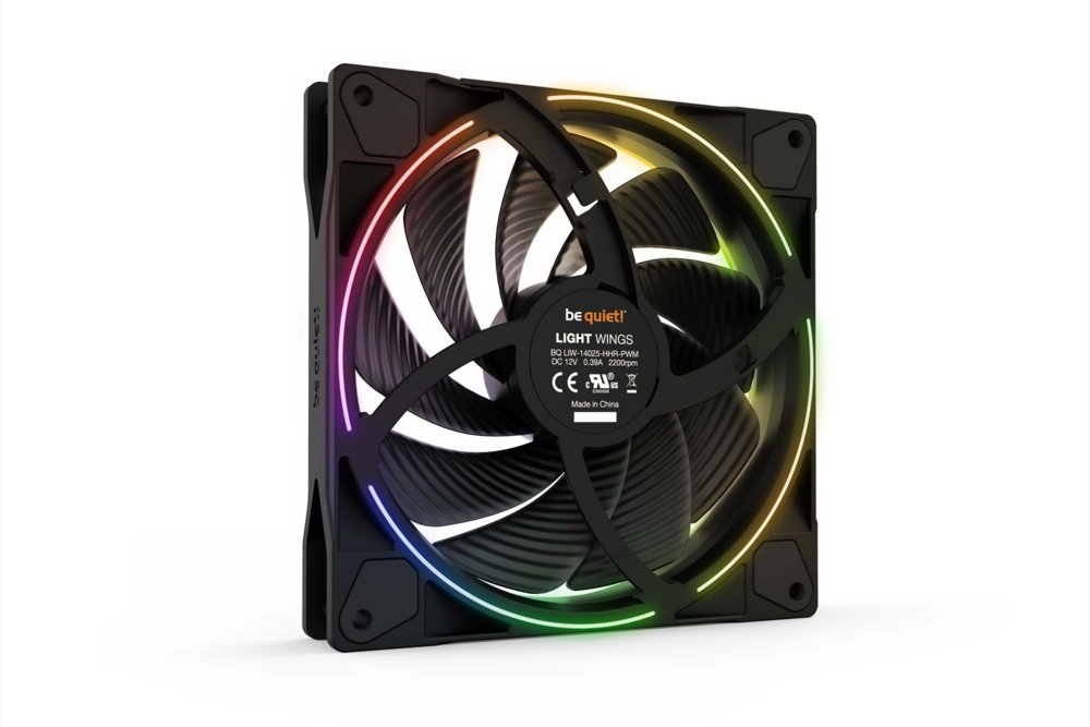 be quiet! Light Wings 140mm PWM High-Speed | Behuizingsventilator 14 cm | Zwart | 1 Stuk