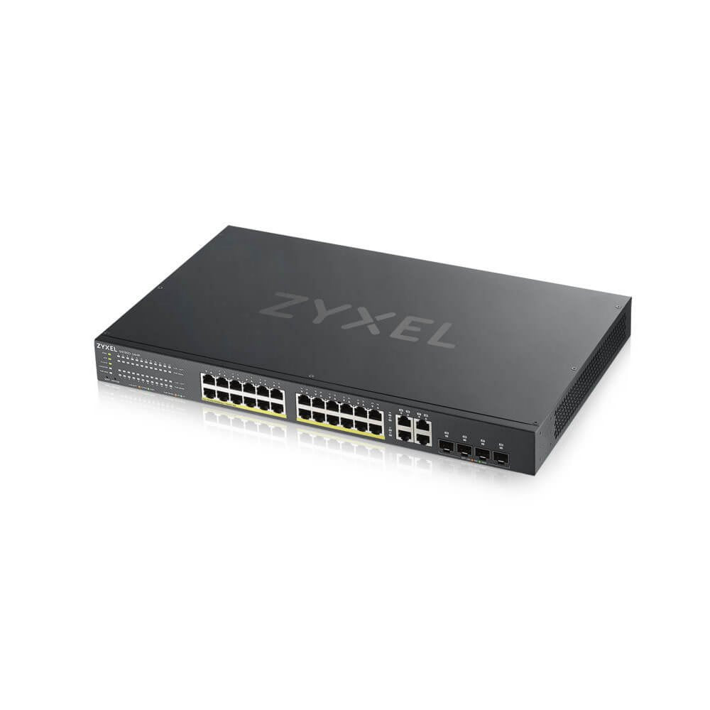 Zyxel GS1920-24HPV2 | Managed Switch | 24x Gigabit Ethernet | PoE | Zwart