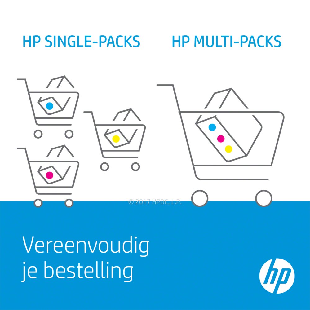 HP 302 | Originele Cyaan/Magenta/Geel Inktcartridge | 1 Stuk