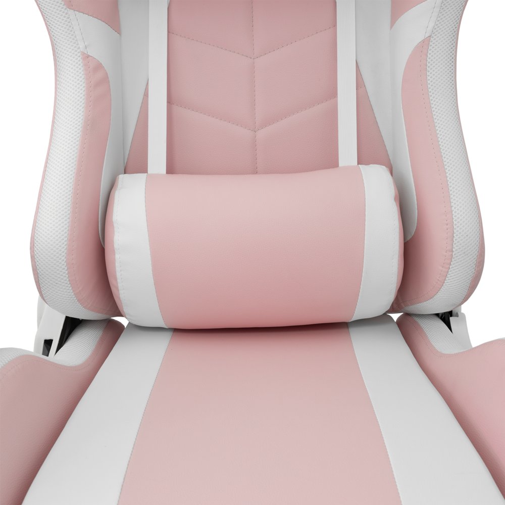 White Shark ROXY | Roze Gamestoel met Verstelbare Rugleuning | Belastbaar tot 120 kg