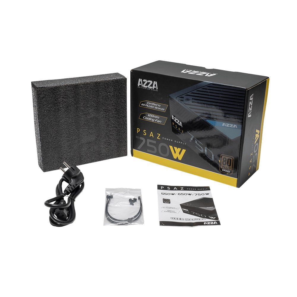 Azza PSAZ-750W | 750 Watt Bronze ATX PSU | Power Supply | Voeding