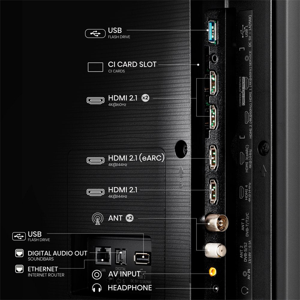 Hisense 100E7NQ PRO 100'' | Ultra HD 4K | QLED Smart TV | Wifi | VIDAA U | Local Dimming | Dolby Vision | 144Hz