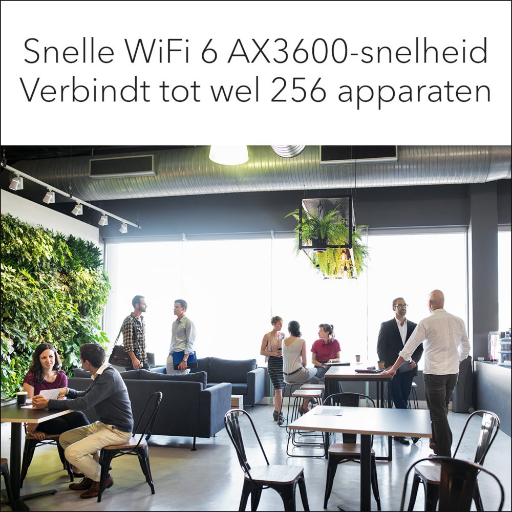 Netgear Insight WAX210 | WiFi 6 Access Point (AX1800) | 1800 Mbit/s | PoE (802.3at) | Inclusief Montagebeugel