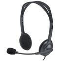 Logitech H111 | On-Ear Bedrade 3,5mm Koptelefoon met Microfoon | Grijs