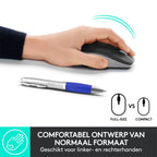 Logitech M190 | Draadloze Muis | Links- en Rechtshandig | RF | 1000 DPI | Grijs