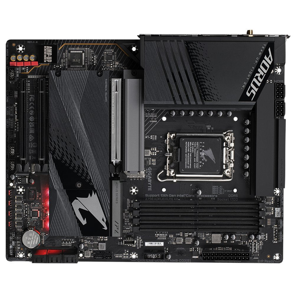 Gigabyte Z790 AORUS ELITE AX | Socket LGA 1700 | Intel Z790 | 4xDDR5 | ATX | Moederbord