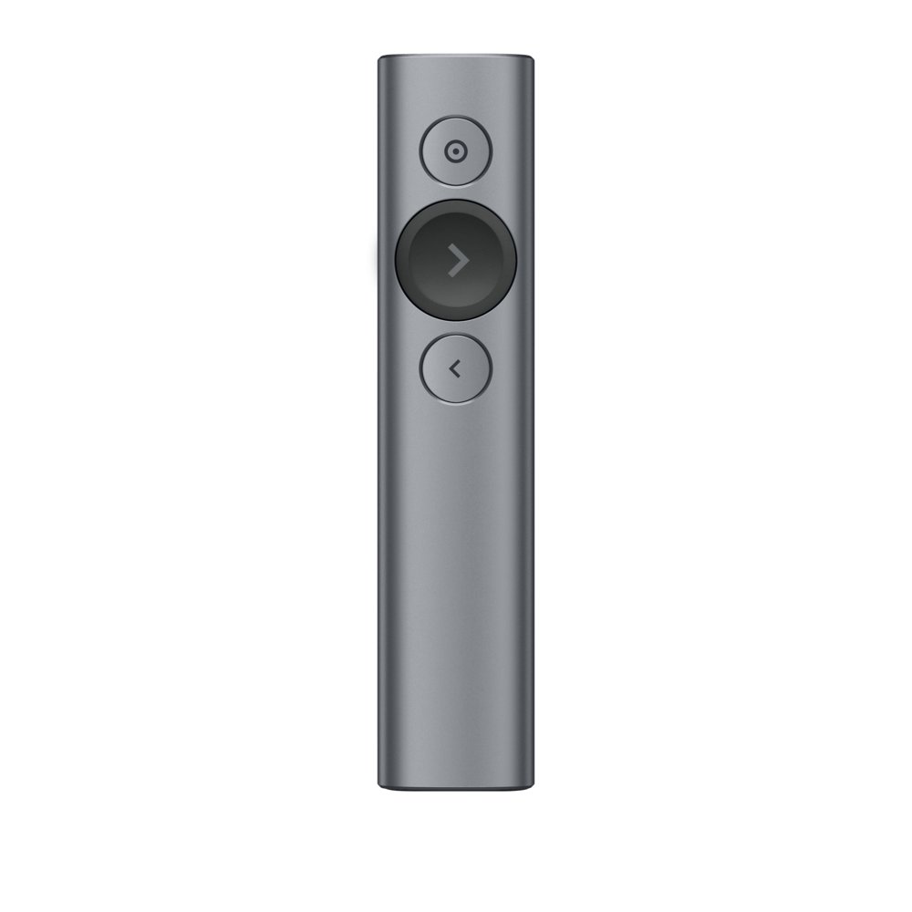 Logitech Spotlight | Draadloze Presenter | Bluetooth/RF | Grijs