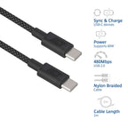 ACT AC3083 | USB 2.0 Kabel | USB-C naar USB-C | 60W | 480Mbps | Zwart | 2 Meter